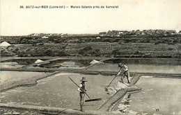 Batz Sur Mer * Les Marais Salants Près De Kervalet * Paludiers Sel - Batz-sur-Mer (Bourg De B.)