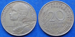 FRANCE - 20 Centimes 1965 KM# 930 Fifth Republic Franc Coinage(1959-2001) - Edelweiss Coins - 20 Centimes