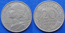 FRANCE - 20 Centimes 1972 KM# 930 Fifth Republic Franc Coinage(1959-2001) - Edelweiss Coins - 20 Centimes