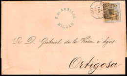 Vizcaya - Edi O 107 - Carta Mat Rombo Puntos + Fech Tp.II "Bilbao" - Storia Postale