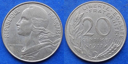 FRANCE - 20 Centimes 1977 KM# 930 Fifth Republic Franc Coinage(1959-2001) - Edelweiss Coins - 20 Centimes