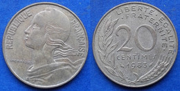 FRANCE - 20 Centimes 1983 KM# 930 Fifth Republic Franc Coinage(1959-2001) - Edelweiss Coins - 20 Centimes