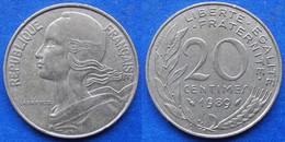 FRANCE - 20 Centimes 1989 KM# 930 Fifth Republic Franc Coinage(1959-2001) - Edelweiss Coins - 20 Centimes