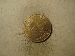 MONNAIE FRANCE 20 CENTIMES 1978 MARIANNE - 20 Centimes