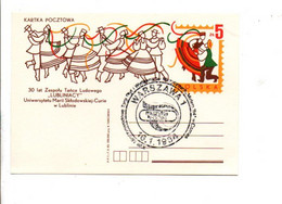 POLOGNE 1984 FESTIVAL FLOKLORE DE VARSOVIE - Maschinenstempel (EMA)