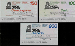 ITALIE – Banco Lariano  (1976/1977) – Lot De 3 Billets : 100, 150 Et 200 Lires - [ 4] Emissioni Provvisorie