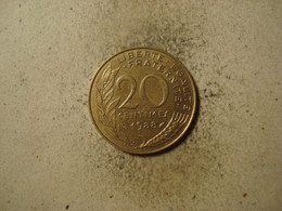 MONNAIE FRANCE 20 CENTIMES 1988 MARIANNE - 20 Centimes