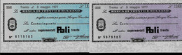 ITALIE – La Banca Di TRENTO E BOLZANO All Ordine Supermercati POLI - TRENTO (1976) – Lot De 2 Billets : 100 Et 150 Lires - [ 4] Emissions Provisionelles