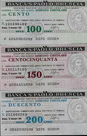 ITALIE – Banca S. Paolo - BRESCIA  (1976) – Lot De 3 Billets : 100, 150 Et 200 Lires - [ 4] Emissions Provisionelles