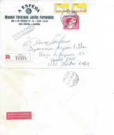 TIMBRES - STAMPS -  MARCOPHILIE - LETTRE RECOMMANDÉ - PORTUGAL - TIMBRE NAVEGATEUR GIL EANES ET AUTRES - Briefe U. Dokumente