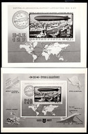 HUNGARY(1977) Graf Zeppelin Over Budapest. Photographic Proofs Of Souvenir Sheet. Scott C392. Michel Bloc 126-7 - Proofs & Reprints