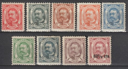 1906 - LUXEMBOURG - YVERT N°74/78+80+82/83+88 * MH (76 ET 88 ** MNH !)  - COTE = 152 EUR. - 1906 Wilhelm IV.