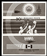 HUNGARY(1976) Water Polo. Photographic Proof Of Souvenir Sheet. Scott No 2456. Montreal Olympics. - Prove E Ristampe