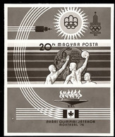 HUNGARY(1976) Water Polo. Photographic Proof Of Souvenir Sheet. Scott No 2456. Montreal Olympics. - Proeven & Herdrukken