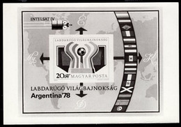 HUNGARY(1978) Argentina Cup. Photographic Proof Of Souvenir Sheet. Scott No 2530. - Probe- Und Nachdrucke
