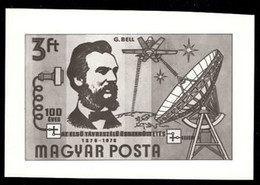 HUNGARY(1976) Bell. Satellite & Dish. Photographic Proof. Scott No 2410. - Probe- Und Nachdrucke