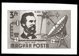 HUNGARY(1976) Bell. Satellite & Dish. Photographic Proof. Scott No 2410. - Proofs & Reprints