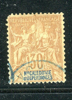 Nouvelle Calédonie - N° Yvert 49 Oblitération Légère - 1 Dent En Angle Absente - Cote 17€ - Usati