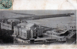 BOULOGNE SUR MER LE CASINO ET LA JETEE ,JOLI PLAN  REF VEZ 78169 - Casinos