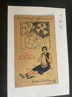 T1639 - Chromo - Chocolat REVILLON -  La Leçon De Broderie - N° 5 Broderie Richelieu - Revillon
