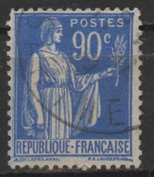 TimbrePaix 90 Centimes Outremer, N°368 B TYPE II, Avec Essuyage De La Signature - Usados