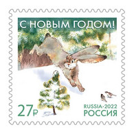 Russia 2022 Happy New Year! Christmas Bunny Stamp Mint - Unused Stamps