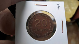 MOZAMBIQUE 20 CENTAVOS 1936 KM# 64 (G#40-07) - Mozambique