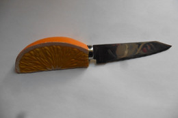 Petit Couteau à Agrumes Sagaform Stainless Steel Décor Quartier D'orange Citron - Knives
