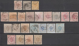 LUXEMBOURG - 1865/1873 - BELLE COLLECTION OBLITERES (BELLE QUALITE !) - YVERT 21/22 SIGNES CHAMPION / ROUMET - 1859-1880 Stemmi