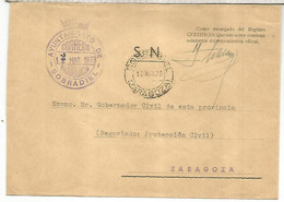 CC CON FRANQUICIA AYUNTAMIENTO DE SOBRADIEL ZARAGOZA 1973 - Portofreiheit