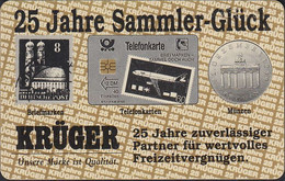 GERMANY S56/92 Krüger - 25 Jahre - Münzen - Briefmarken - Telefonkarten - S-Series: Schalterserie Mit Fremdfirmenreklame