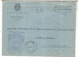 CC CON FRANQUICIA AYUNTAMIENTO DE MOYUELA ZARAGOZA 1973 - Portofreiheit