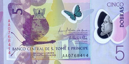 SAO TOME E PRINCIPE 5 DOBRAS P 70 2016 UNC NUEVO SC - Sao Tomé Et Principe