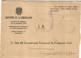 CC CON FRANQUICIA MINISTERIO DE LA GOBERNACION GUARDIA CIVIL - Franquicia Postal