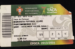 C1/6 - BOAVISTA - PORTIMONENSE * Campeonato *Bilhete* Billet * Ticket * Futebol * Football* Portugal - Tickets - Vouchers