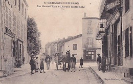 SAINT GERMAIN LEMBRON            LA GRAND RUE ET ROUTE NATIONALE      PHARMACIE  MEYNARD - Saint Germain Lembron