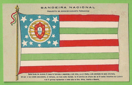 Monarquia Portuguesa - República - Projecto De Joaquim Augusto Fernandes De Bandeira Nacional - Flag-  Drapeau Portugal - Histoire