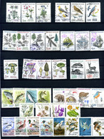 1983 à 1995 - Lot De 39 Timbres Oblitérés - Séries FLORE-FAUNE-NATURE - Certaines Séries Incomplètes - Used Stamps