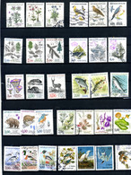 1983 à 1995 - Lot De 32 Timbres Oblitérés - Séries FLORE-FAUNE-NATURE - Certaines Séries Incomplètes - Oblitérés