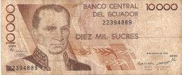 BILLETE DE ECUADOR DE 10000 SUCRES DEL 6 DE MARZO DEL 1995 (BANKNOTE) - Ecuador