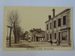 CPA 40 Landes - MORCENX - Rue De La Gare - Morcenx