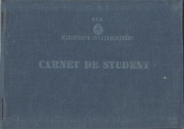Romania - Ministerul Invatamantului - Universitatea V.I. Lenin Bucuresti - Carnet De Student - Diploma & School Reports