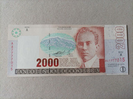 Billete De Costa Rica De 2000 Colones Serie A, Año 2005, UNC - Costa Rica