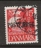 1927 USED Danmark Postfähre Mi 12 - Postpaketten