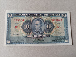 Billete De Bolivia De 10 Bolivianos, Año 1928, UNC - Bolivie