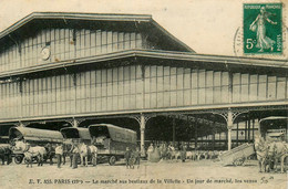 Paris 19ème * Le Marché Aux Bestiaux De La Villette , Un Jour De Marché , Les Veaux - District 19