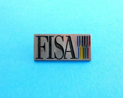 FISA (World Rowing Federation) Nice Rare Pin Badge By Artiss Canada * Aviron Rudersport Rudern Ruder Canottaggio Remo - Rowing