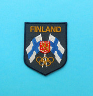 FINLAND NOC - Nice Rare Olympics Patch * Olympic Games Olympiad Olympia Olympiade Olimpische Spiele Olimpici - Bekleidung, Souvenirs Und Sonstige