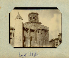 Royat * L'église * Photo Albuminée Circa 1900 Format 12x9cm - Royat