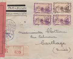 LETTRE LEVANT FRANCAIS  POSTE AUX ARMEES  FORCES FRANCAISES LIBRES AVEC  3 Nos 45 (CENTRE RENVERSE) SIGNEE CALVES  RARE - Covers & Documents